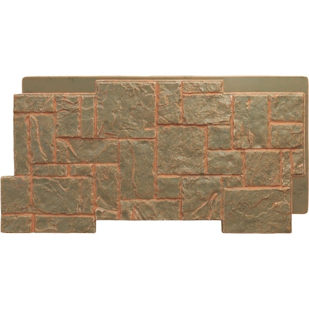 Ekena Millwork Castle Rock Stacked Stone, StoneWall Faux Stone Siding Panel PNU24X48CRIM